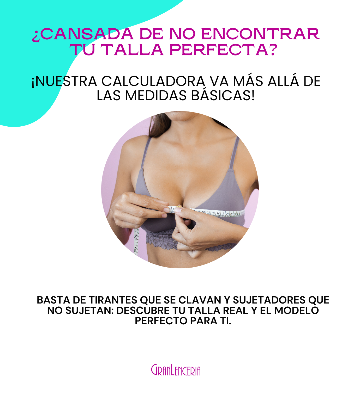 Calculadora de talla de sujetador y modelo perfecto