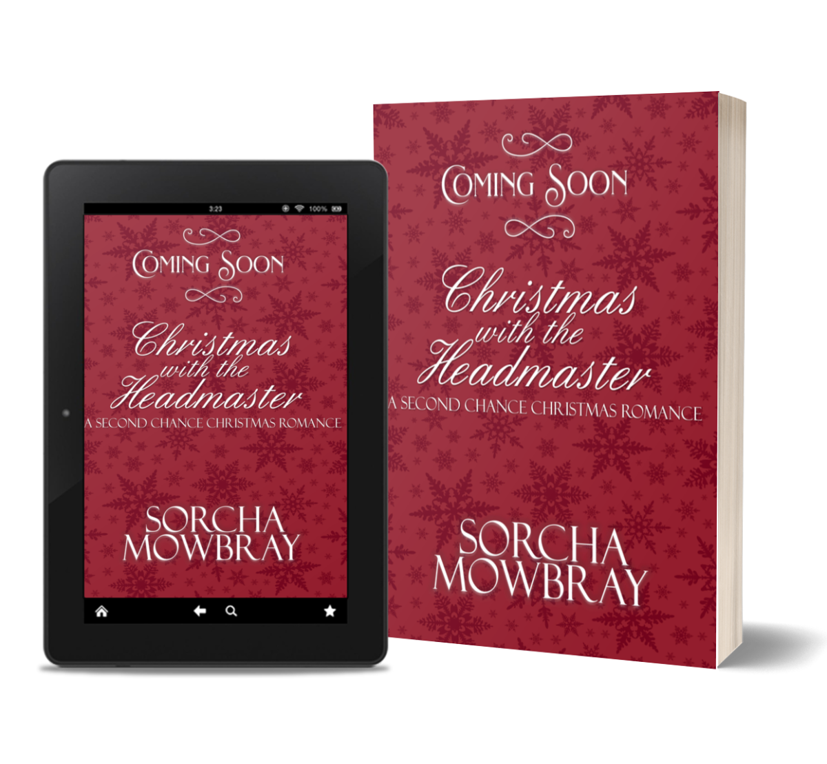 Christmas with the Headmaster in a ereader and paperback