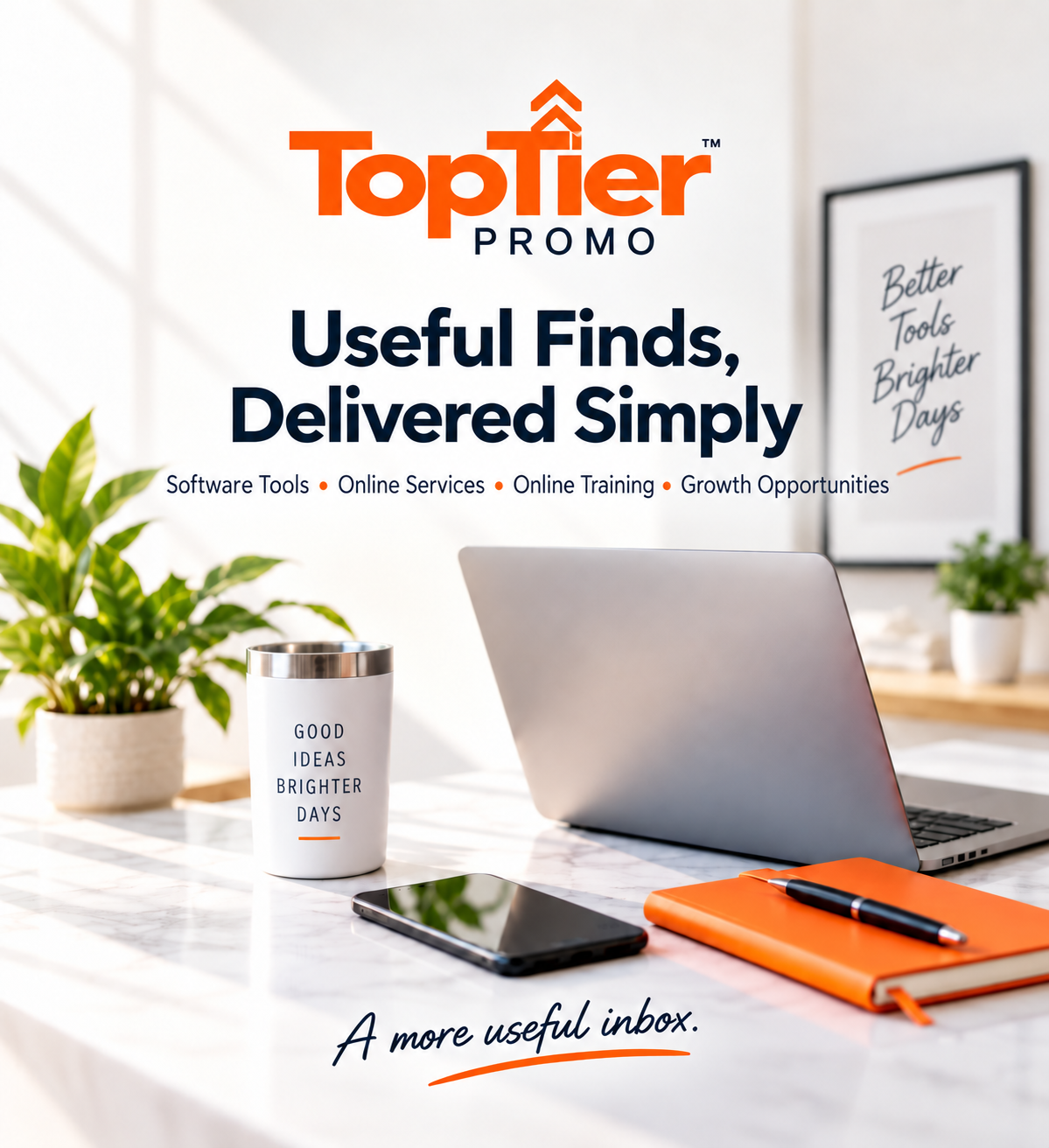 Useful Finds, Delivered Simply | Top Tier Promo