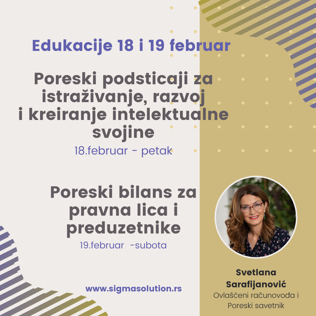 Poreski bilans i Dvostruko priznavanje troškova R&D i umanjenje prihoda od intelektualne svojine