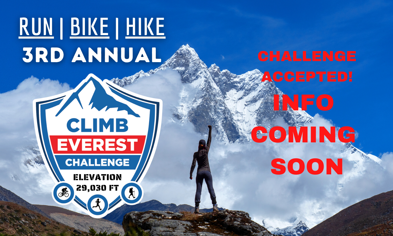 Subscribe to get updates on the 2022 Climb Everest Challenge
