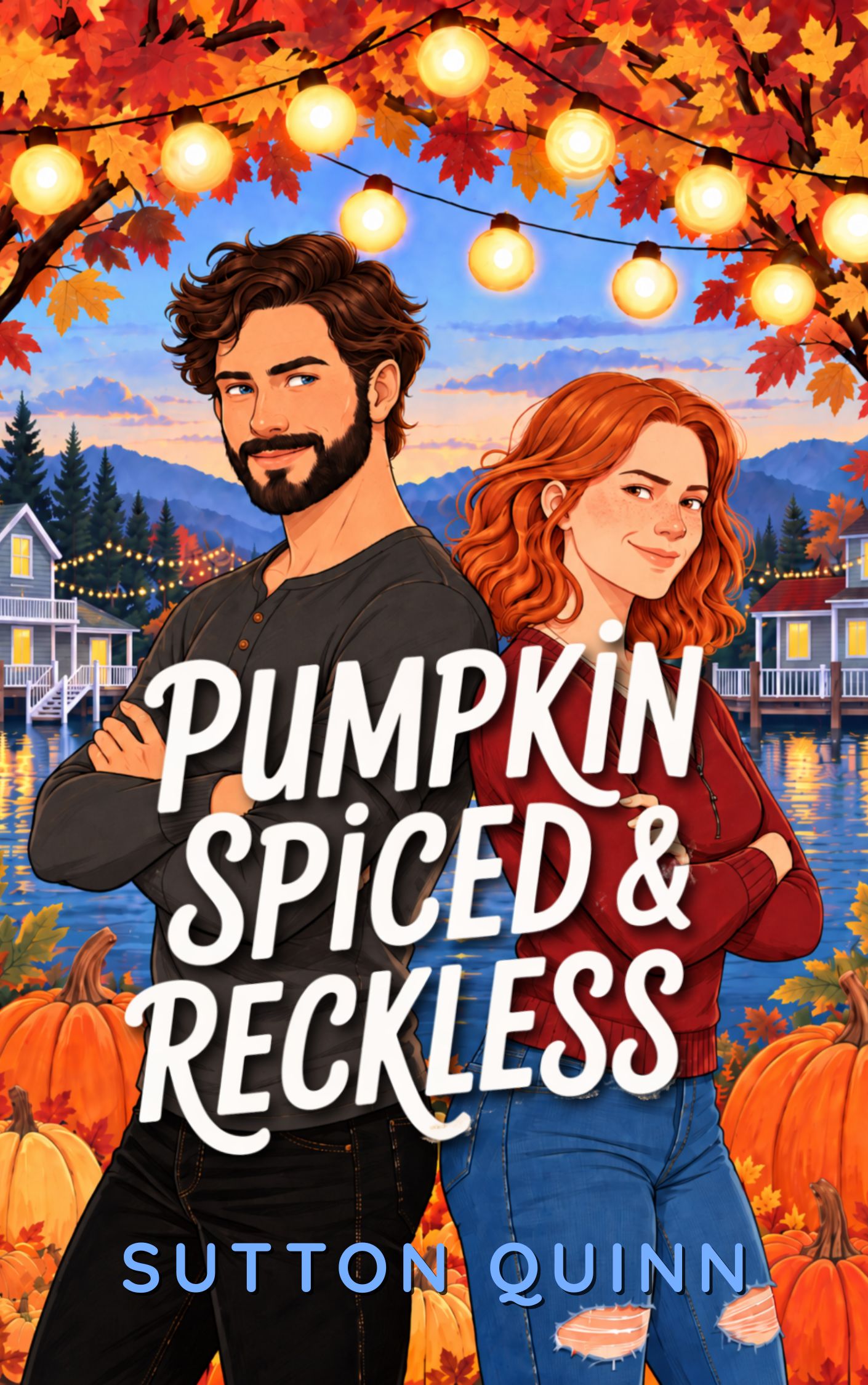 Pumpkin Spiced & Reckless by Sutton Quinn - spicy small-town romantic comedy
