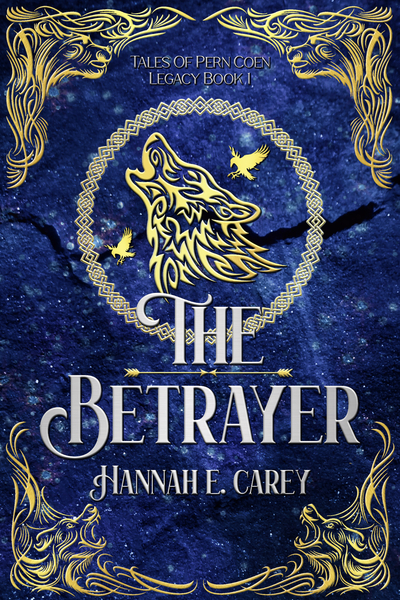 An image: The book cover of The Betrayer by Hannah E. Carey.