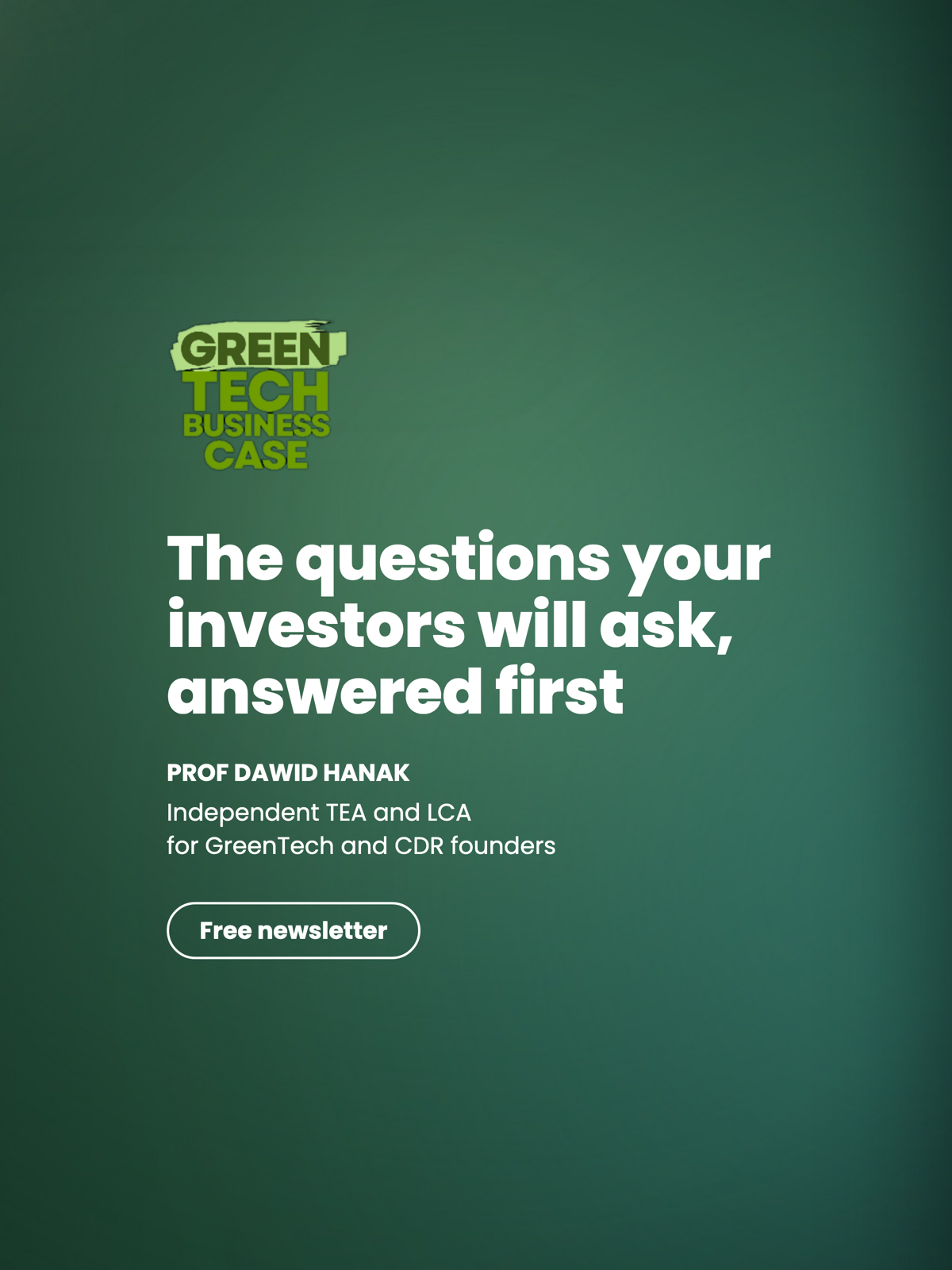 The GreenTech Business Case