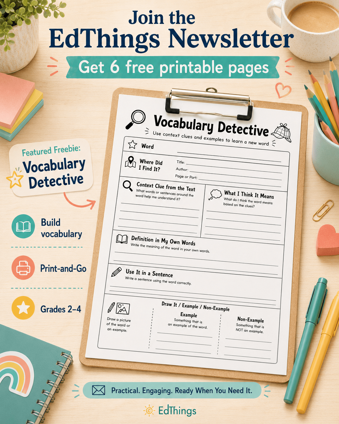 Free Elementary Teacher Resource Pack