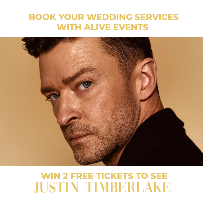 Win 2 Tickets To See Justin Timberlake & Book Your Wedding Services!