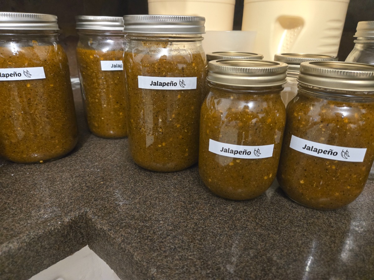 Picture of Shawn's homemade Jalepeno sauce!