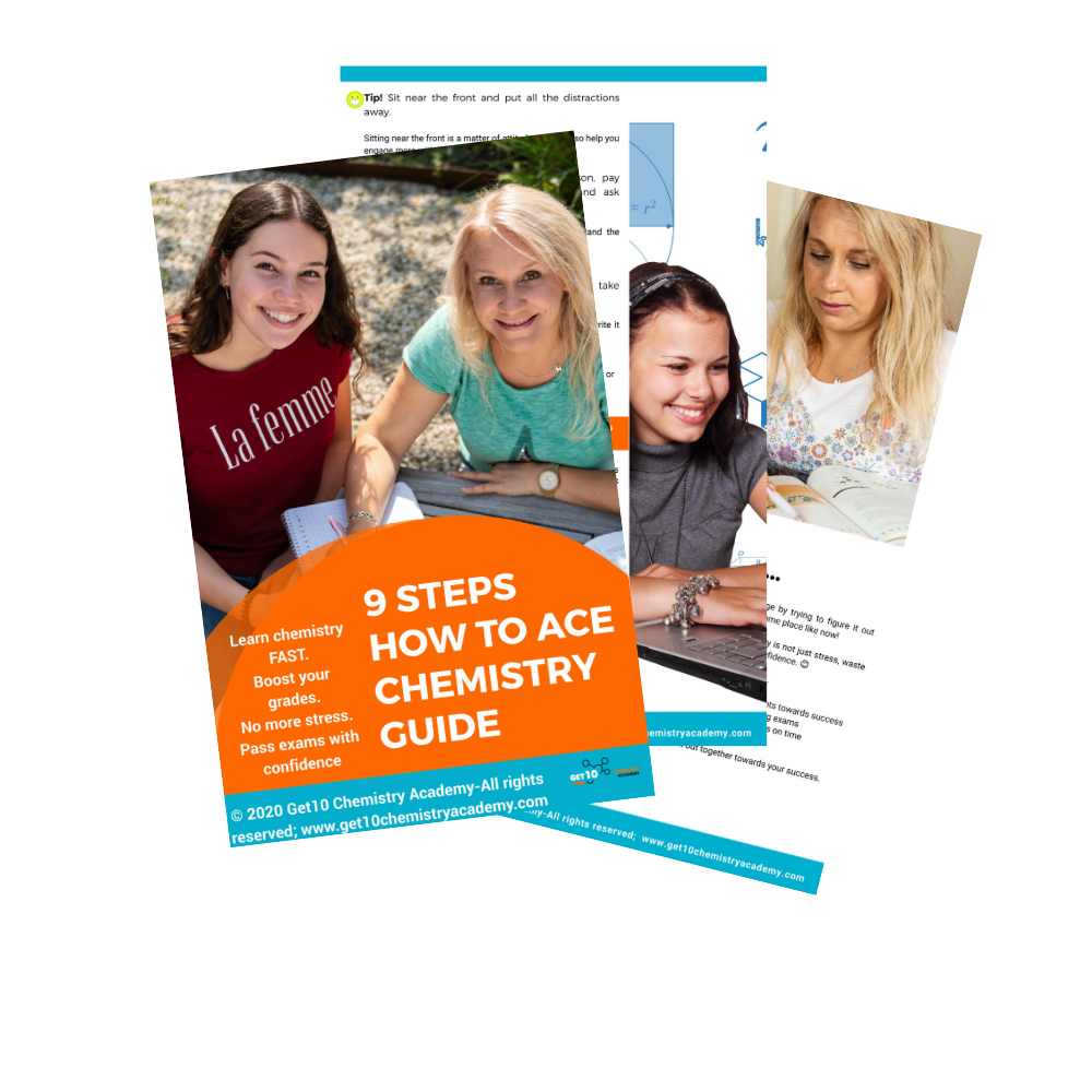 Get my FREE "9 steps How to Ace Chemistry Guide"