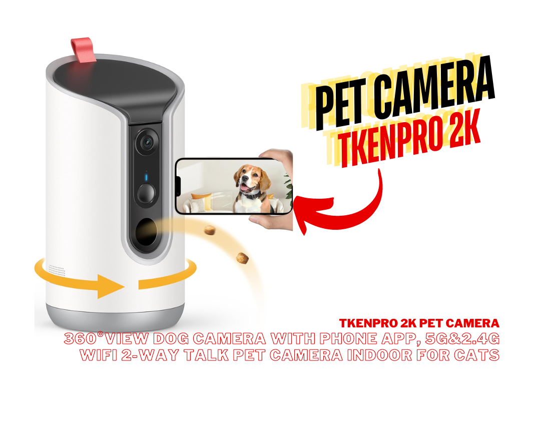 TKENPRO 2K Pet Camera