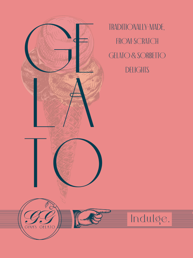 Gina's Gelato Indulgent Email: Join for new flavours, insider-only updates, and events