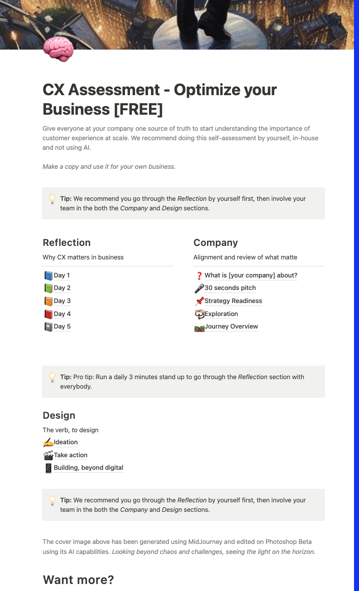 🧠 FREE CX Assessment [Optimize your Business]
