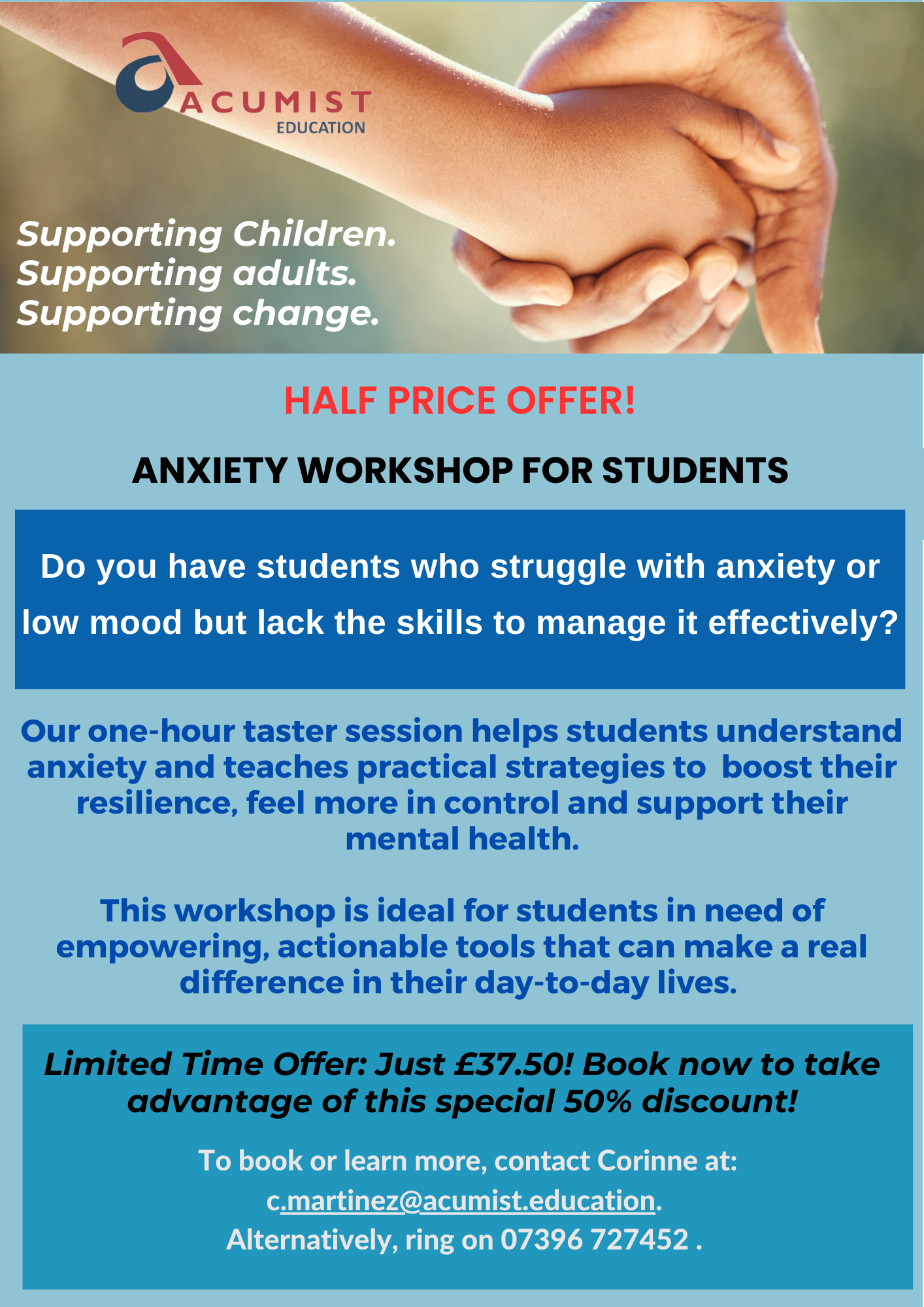 Anxiety Workshops for Students