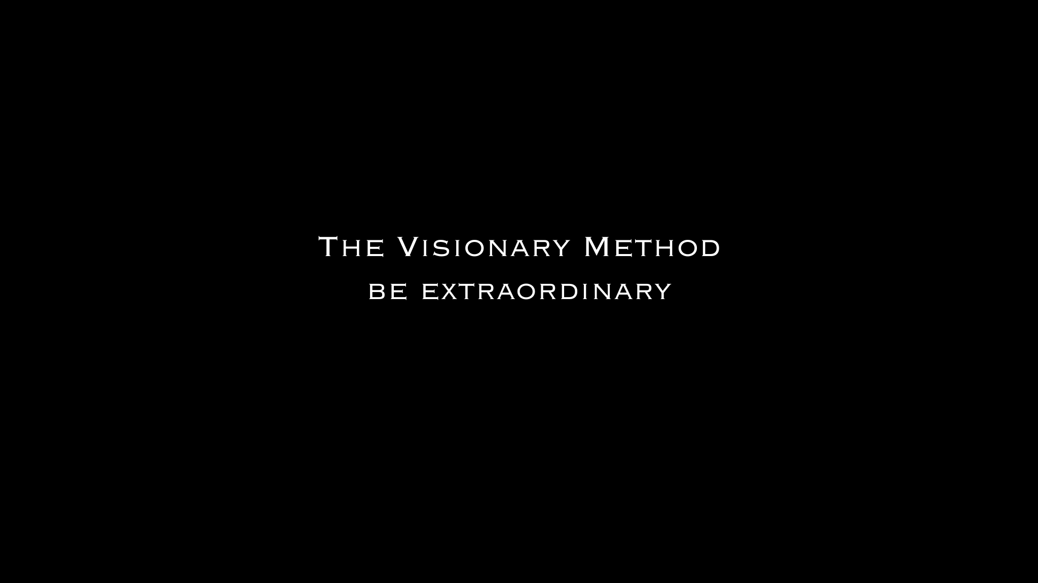 The Visionary Method | JR Cook
